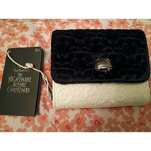NWT Loungefly Disney The Nightmare Before Christmas Quilted / Velvet Wallet